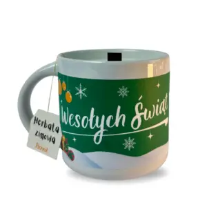 Świeca sojowa w kubku wesołych Świąt bałwanie! 300 ml